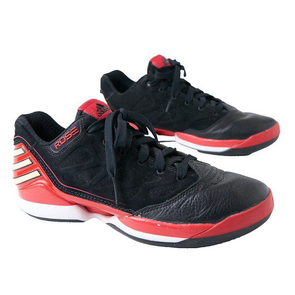 Men's adidas Rose 2.5 Low Chicago Bulls 'Away' Black/Red Basketball Shoes Size 8 - Picture 1 of 10